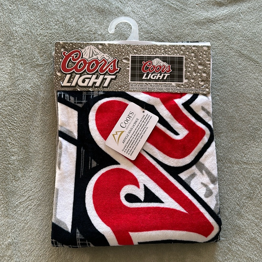 Coors light towel